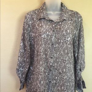 Gray Animal Print Dress